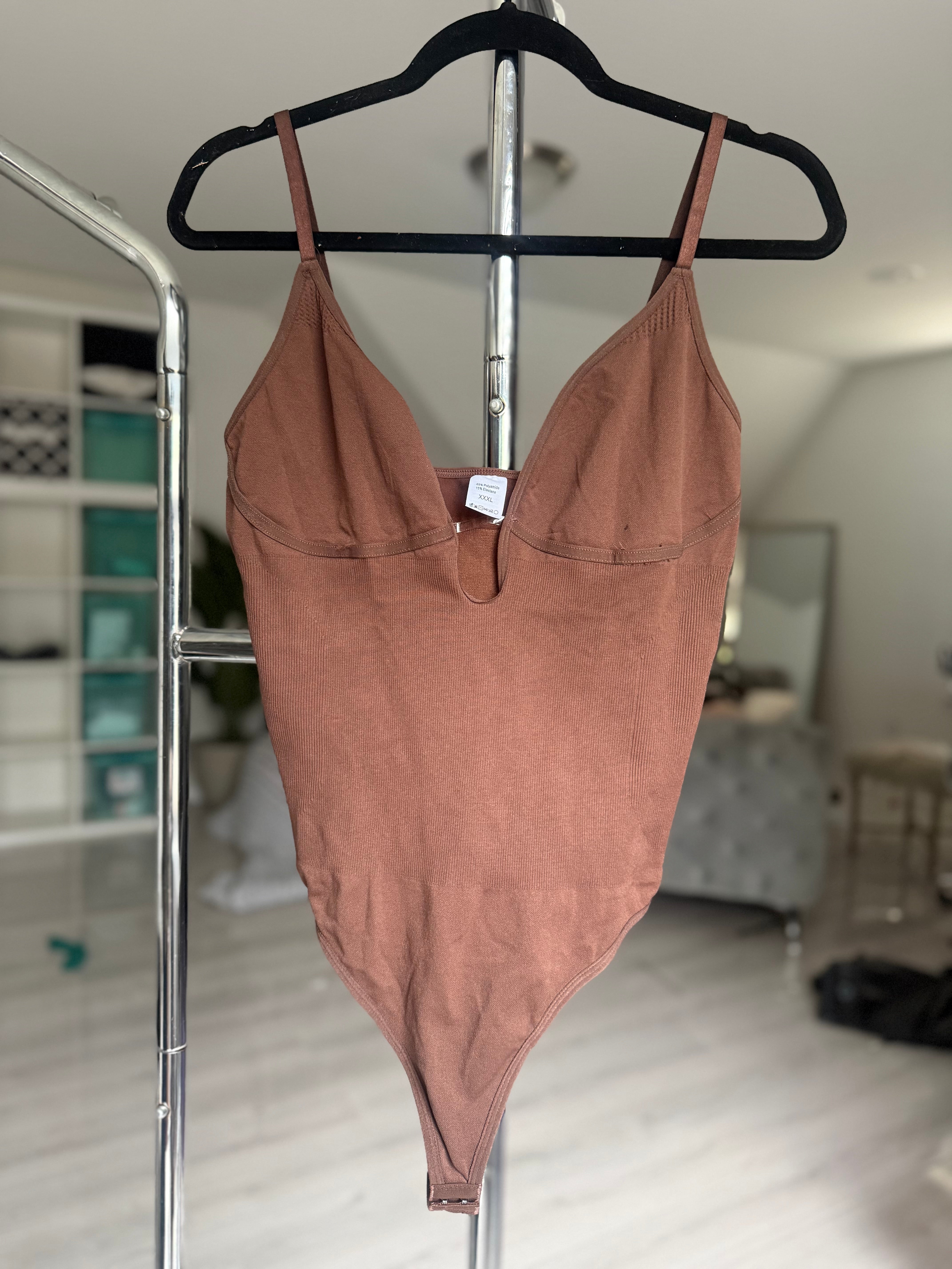 Tummy Control Bodysuit {Brown}