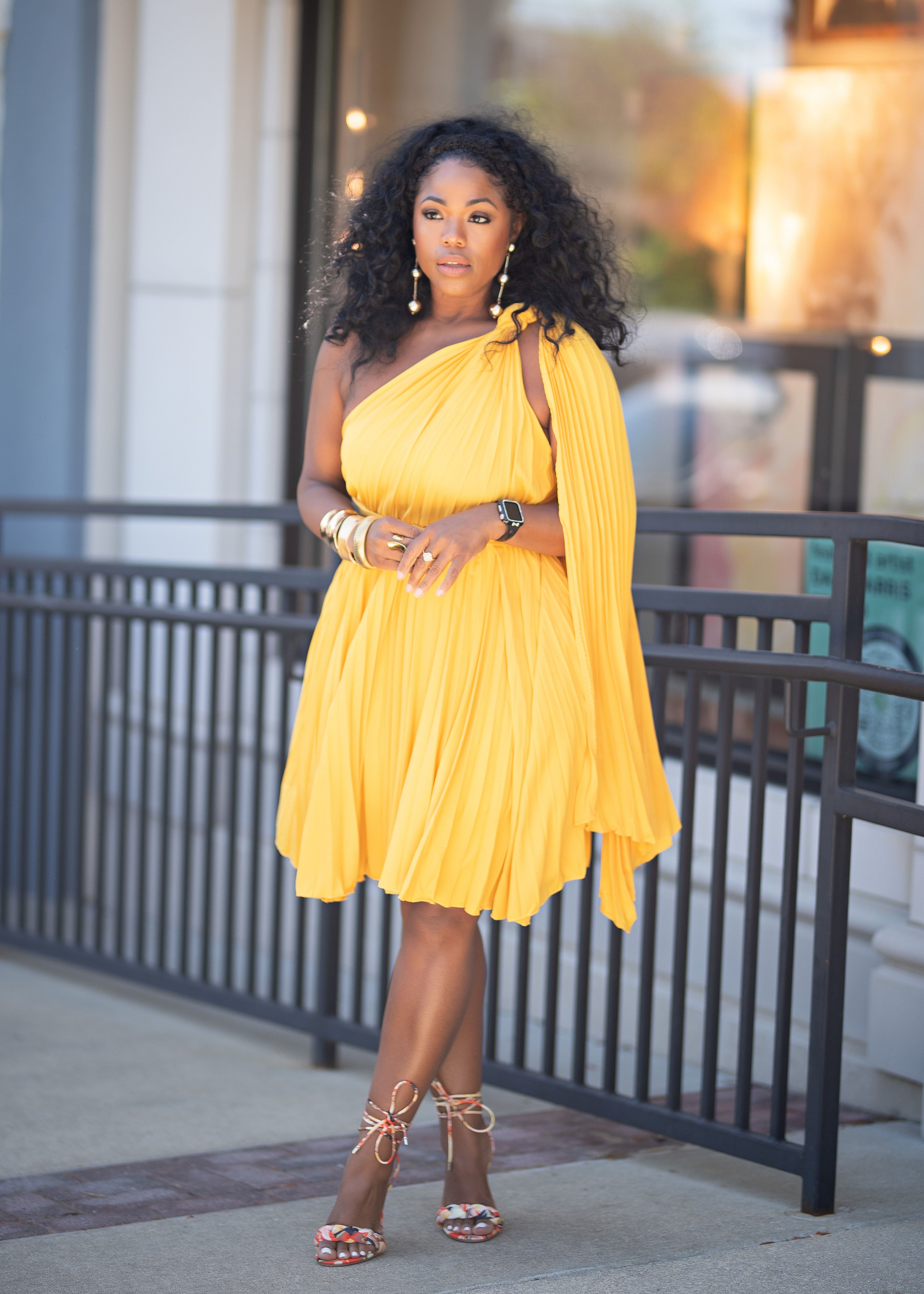 Kourtney | Pleated Midi Dress {Marigold} PLEASE READ DESCRIPTION