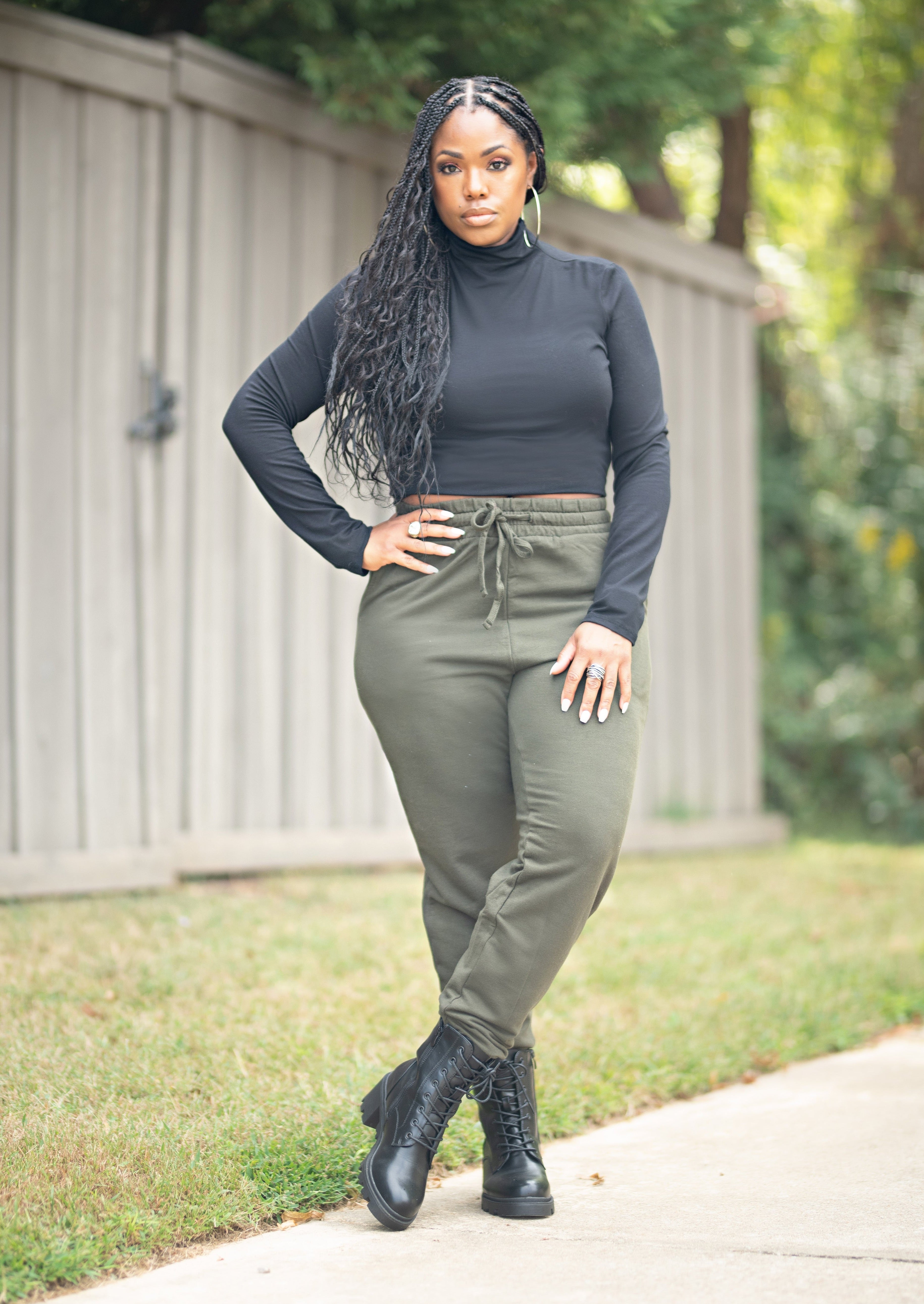 Stokley | Crop Turtleneck {Black}