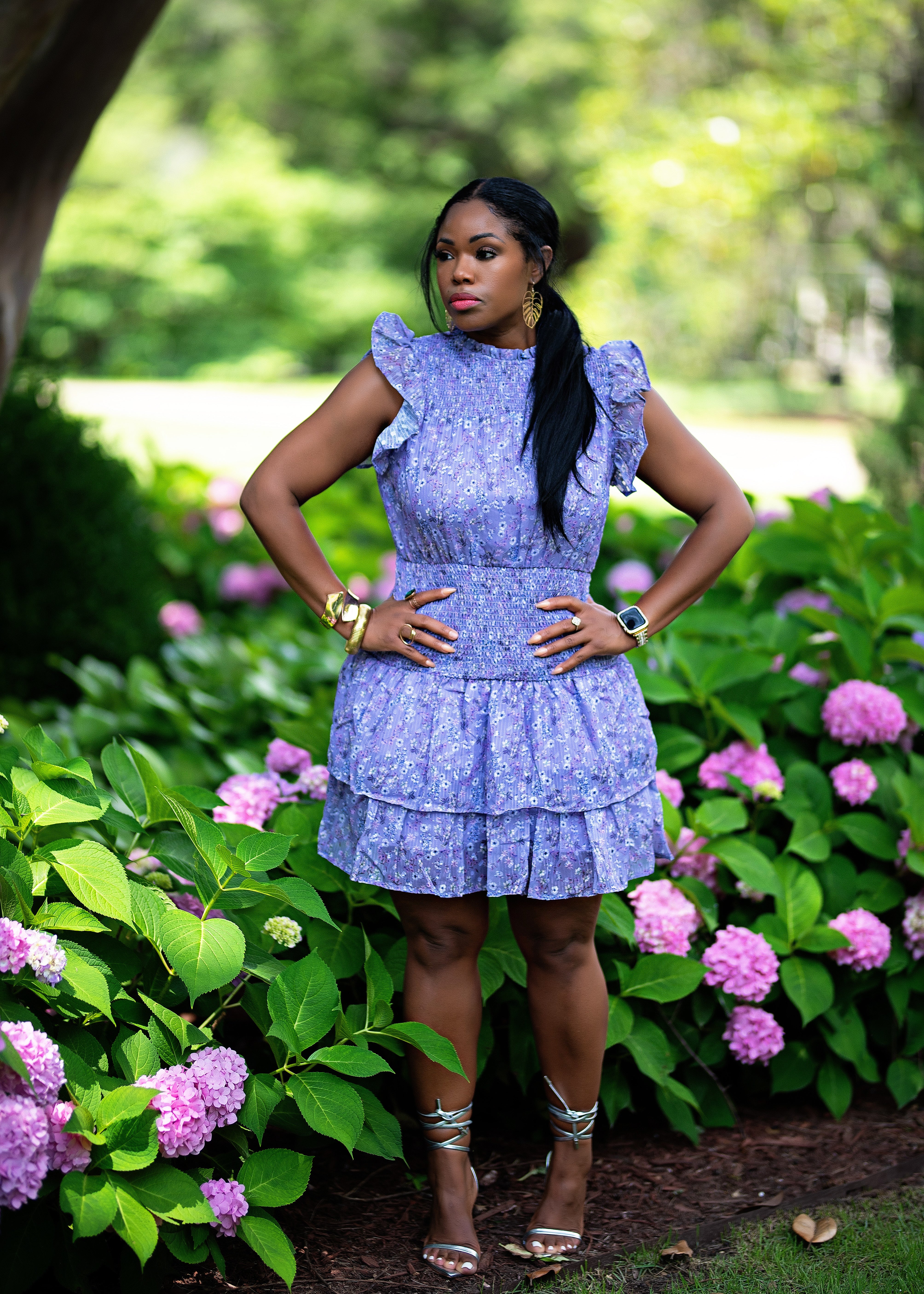 Lillian | Smocked Floral Dress {Lavender} PLEASE READ DESCRIPTION