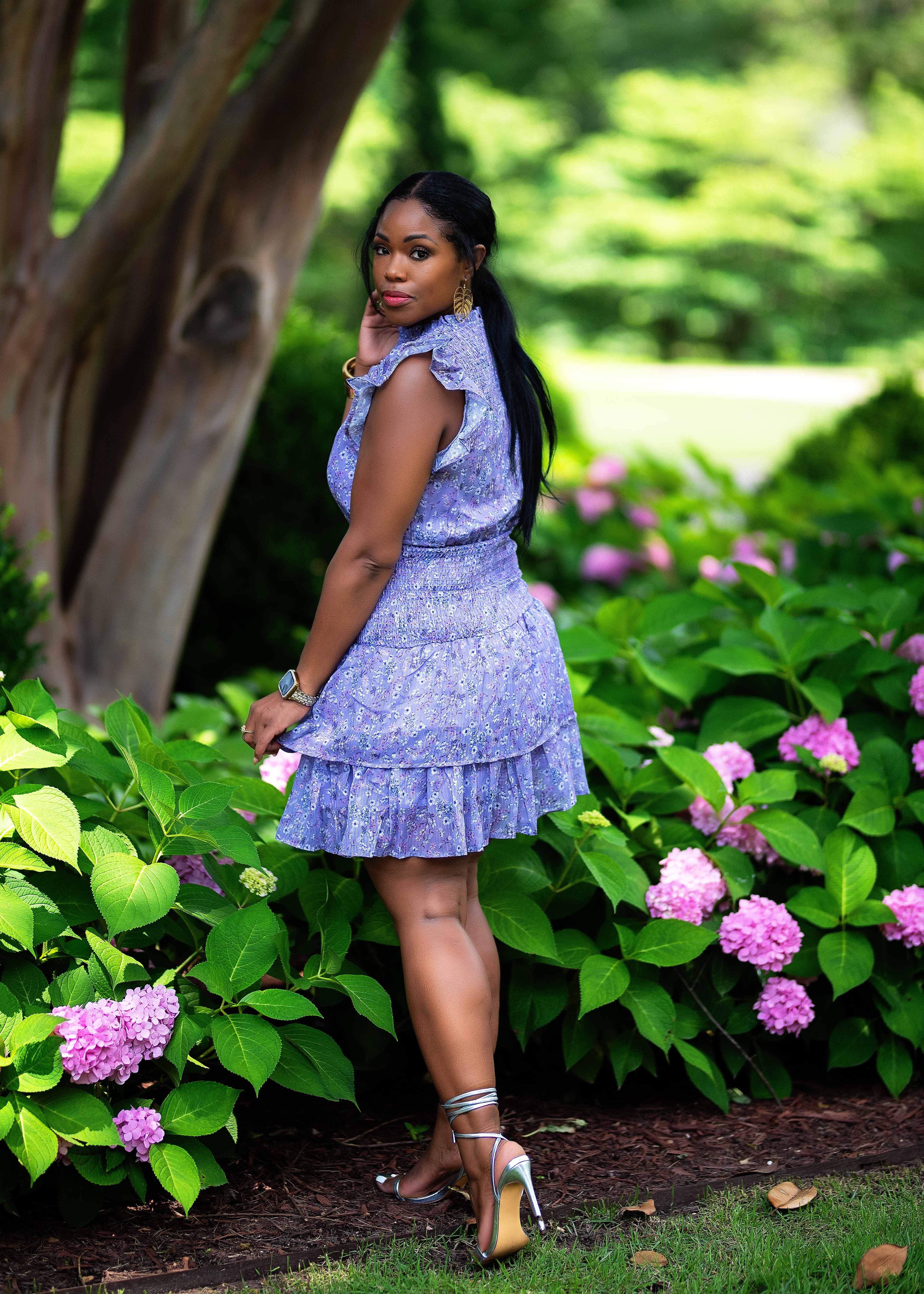 Lillian | Smocked Floral Dress {Lavender} PLEASE READ DESCRIPTION