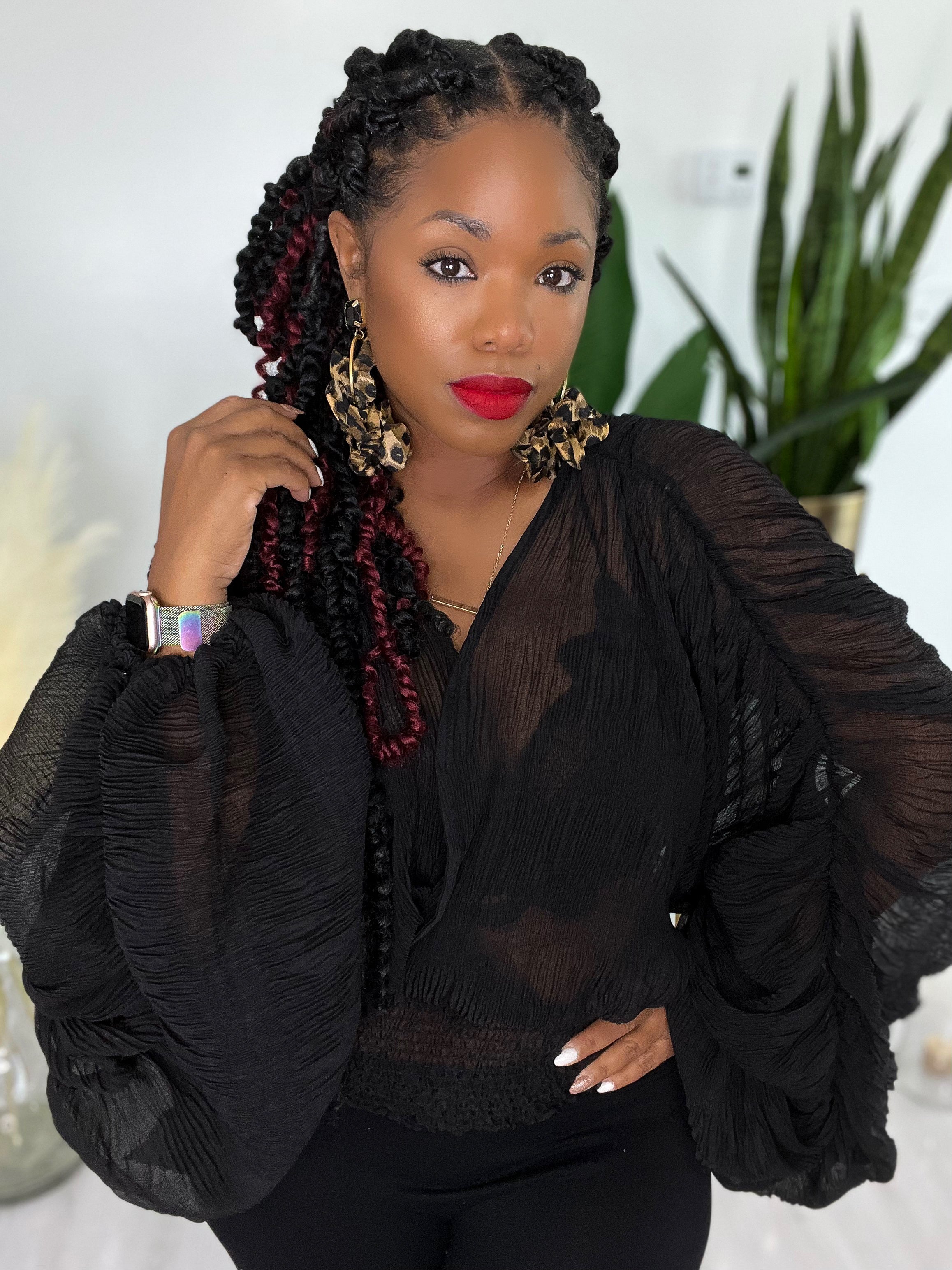 Dream | Chiffon Top {Black}