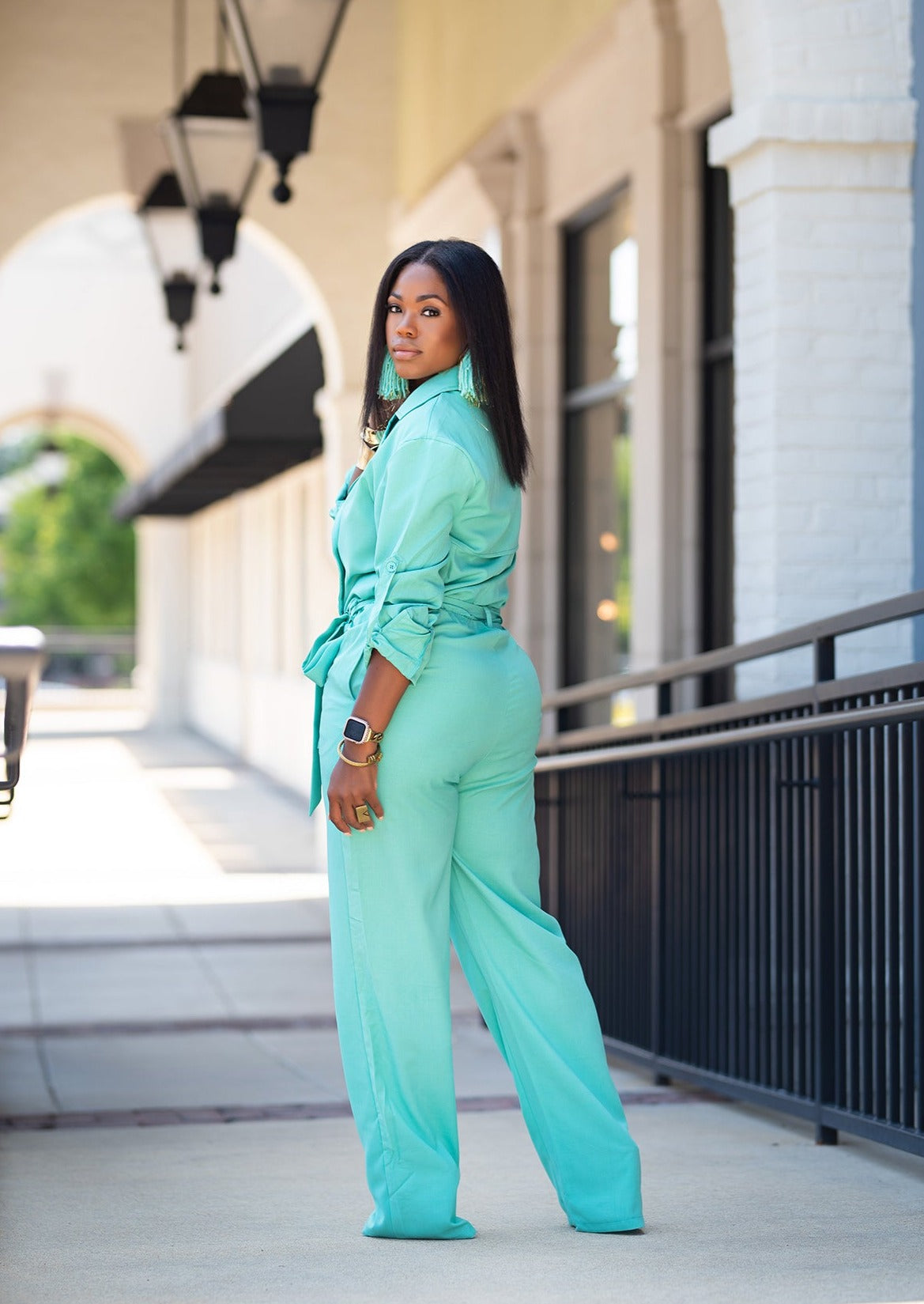 Tiffany | Belted Jumpsuit {Tiffany Blue} PLEASE READ DESCRIPTION